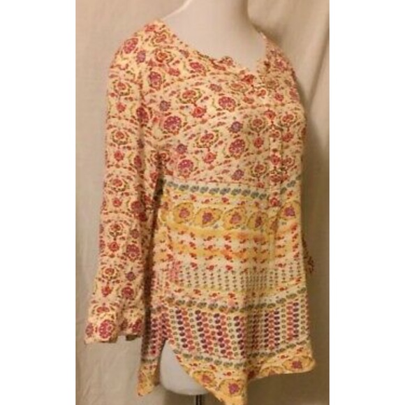 Nine West Large red floral Lucy blouse - Picture 3 of 8